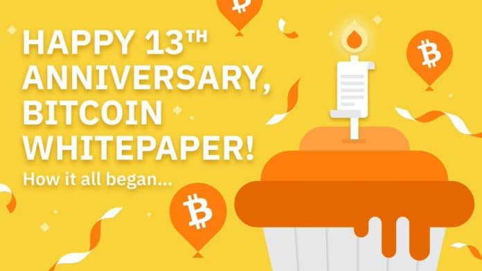 สมุดปกขาวบิตคอยน์ (Bitcoin White Paper) ครบรอบ 13 ปีแล้ว นับตั้งแต่ปี 2008