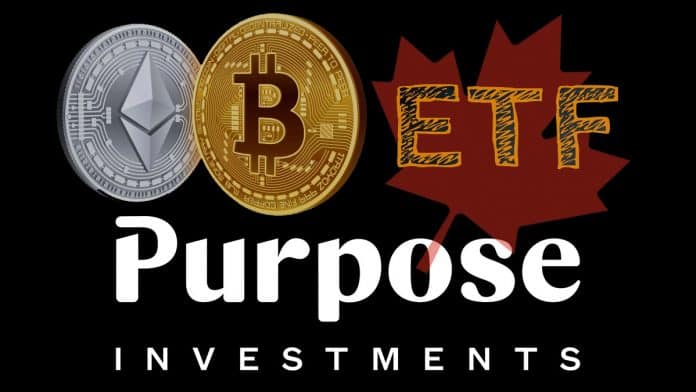Purpose Investments ยื่นจดทะเบียนกองทุน Crypto ETF ในแคนาดา อีก 3 กองทุน