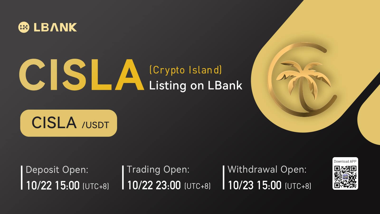 LBank ลิสต์เหรียญ Crypto Island (CISLA) พร้อมคู่เทรด CISLA/USDT ในวัน