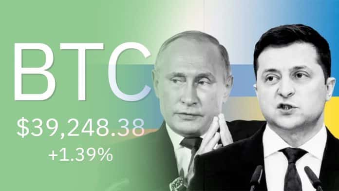 ราคา Bitcoin พุ่งแตะ $40,000 หลังจากข่าวเจรจาระหว่างรัสเซียกับยูเครนออกมาเชิงบวก
