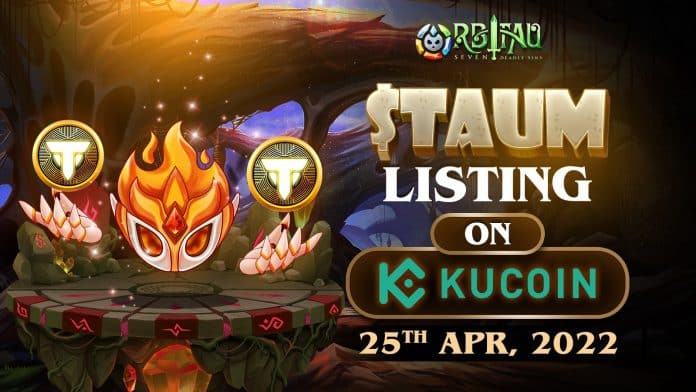 KUCOIN ประกาศเพิ่มเหรียญเกม Orbitau แนว (turn-based rpg) ในวันที่ 25 เม.ย. นี้