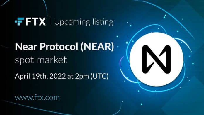 FTX กำลังลิสต์เหรียญ Near Protocol (NEAR) ในวันที่ 19 เมษายน นี้