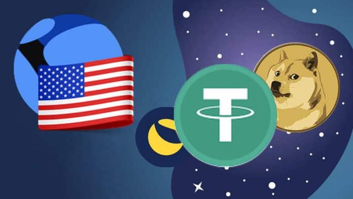 เหรียญ UST ของ Terra มีมูลค่าตลาดขึ้นมาเป็นอันดับสามและตีคู่ เหรียญมีม Dogecoin มาแล้ว