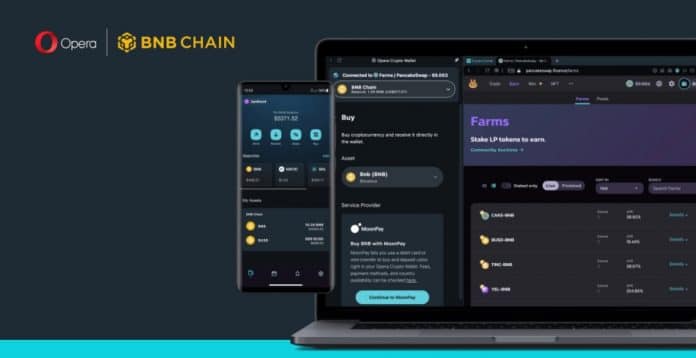 Crypto Browser ของ Opera รองรับ BNB Chain แล้ว