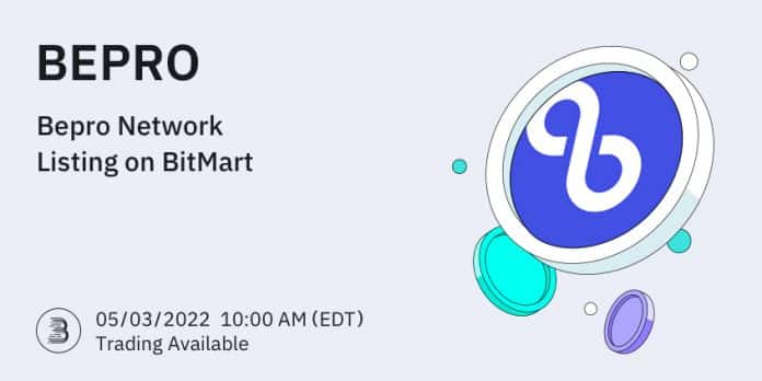 BitMart ลิสต์เหรียญ Bepro Network (BEPRO) พร้อมคู่เทรด BEPRO/USDT