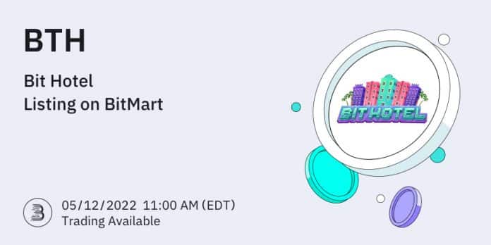 BitMart ลิสต์เหรียญ Bit Hotel (BTH) พร้อมคู่เทรด BTH/USDT