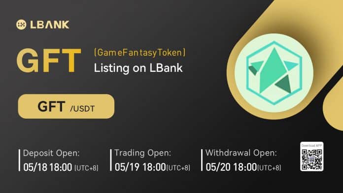 LBank ลิสต์เหรียญ GameFantasyToken (GFT) พร้อมคู่เทรด GFT/USDT