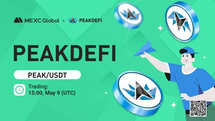 MEXC Global ลิสต์เหรียญ PEAKDEFI (PEAK) พร้อมคู่เทรด PEAK/USDT