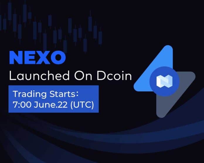 Dcoin ลิสต์เหรียญ Nexo (NEXO) พร้อมคู่เทรด NEXO/USDT