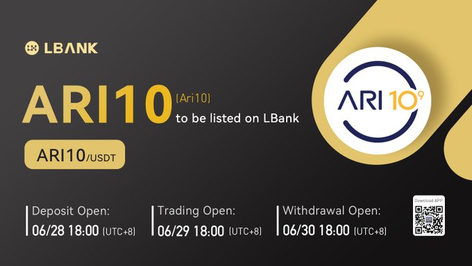 LBank ลิสต์เหรียญ Ari10 (ARI10) พร้อมคู่เทรด ARI10/USDT