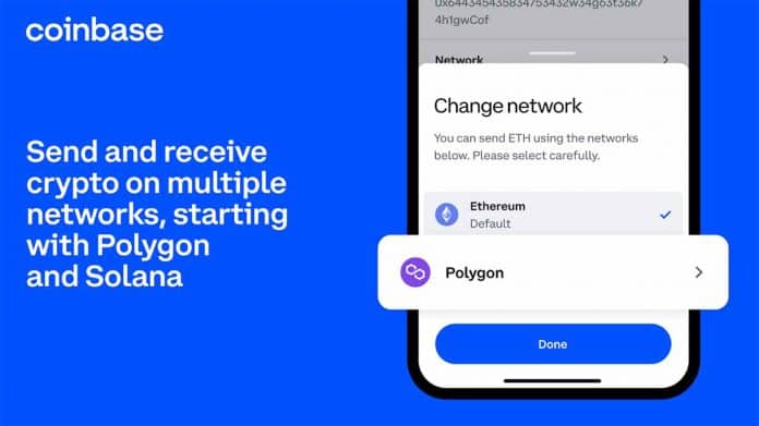 Coinbase รองรับการทำธุรกรรมผ่านเครือข่าย Polygon และ Solana แล้ว ทำให้ต้นทุนถูกกว่าและรวดเร็วกว่าเดิมมาก