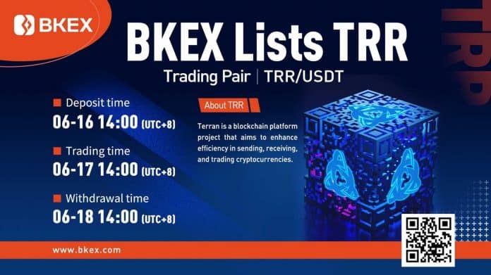 BKEX ลิสต์เหรียญ Terran Coin (TRR) พร้อมคู่เทรด TRR/USDT