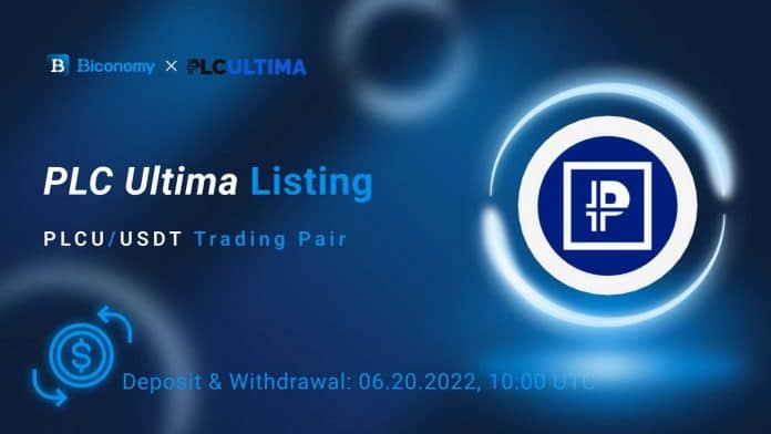 Biconomy ลิสต์เหรียญ PLC Ultima (PLCU) พร้อมคู่เทรด PCU/USDT