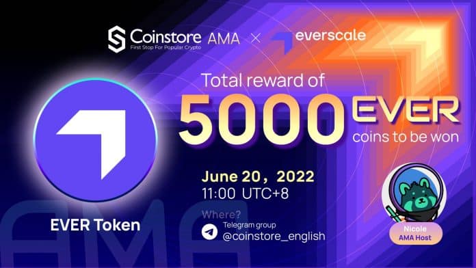 Coinstore.com จัดกิจกรรม AMA กับ Everscale ในวันที่ 20 มิ.ย. นี้