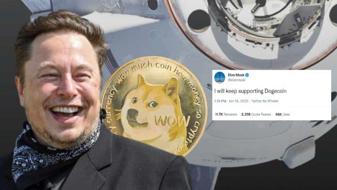 Elon Musk ซีอีโอของ Tesla ให้คำมั่นว่าจะสนับสนุน Dogeoin ต่อไป และกำลังซื้อ Doge เพิ่ม