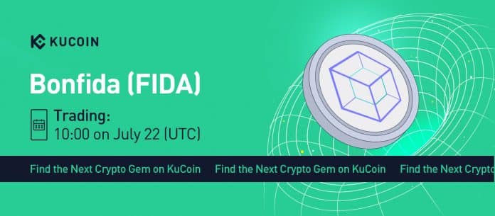 Bonfida (FIDA) ประกาศลิสเหรียญบนกระดานเทรด KuCoin พร้อมคู่เทรด FIDA/USDT