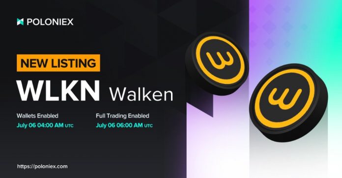 Poloniex ลิสต์เหรียญ Walken (WLKN) พร้อมคู่เทรด USDT และ USDD