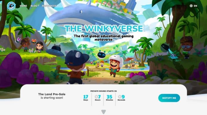 THE WINKYVERSE เป็น Metavers ส่งเสริมการศึกษากำลังจะขาย LAND รอบ PRESALE