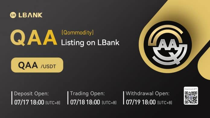 LBank ลิสต์เหรียญ Qommodity (QAA) พร้อมคู่เทรด QAA/USDT