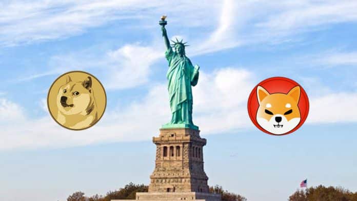 Dogecoin และ Shiba Inu เป็นหนึ่งใน crypto ที่ได้รับความนิยมมากที่สุดในสหรัฐฯ