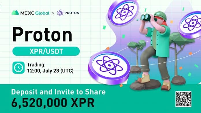 Proton (XPR) ลิสต์ขึ้นกระดานเทรด MEXC Global พร้อมจัดกิจกรรมชิงเงินรางวัลรวม 6.5 ล้าน XPR