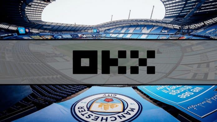OKX ทำข้อตกลงร่วมมือกับ Manchester City FC โดยจะปรากฏบนชุดฝึก