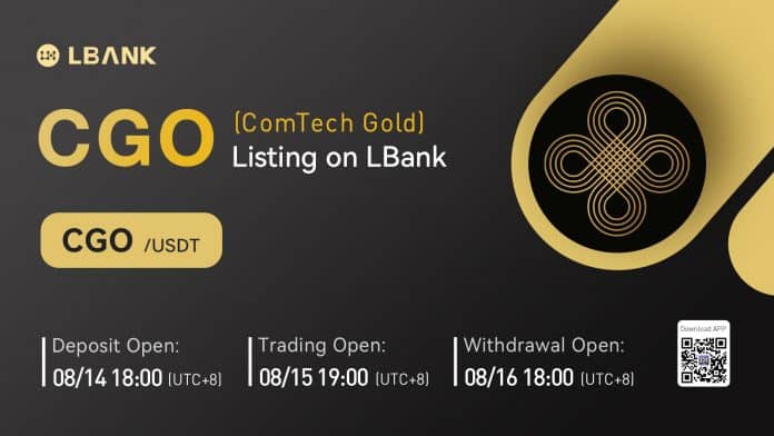 LBank ลิสต์เหรียญ ComTech Gold (CGO) พร้อมคู่เทรด CGO/USDT