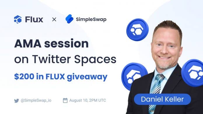 FLUX ร่วมกับ SimpleSwap จัด AMA เปิดโอกาศให้สอบถามเกี่ยวกับโปรเจกต์ พร้อมรางวัลมูลค่ากว่า $200