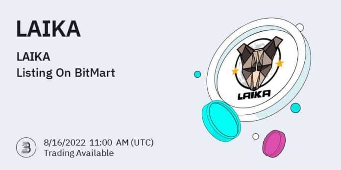 BitMart ลิสต์เหรียญ LAIKA (LAIKA) พร้อมคู่เทรด LAIKA/USDT