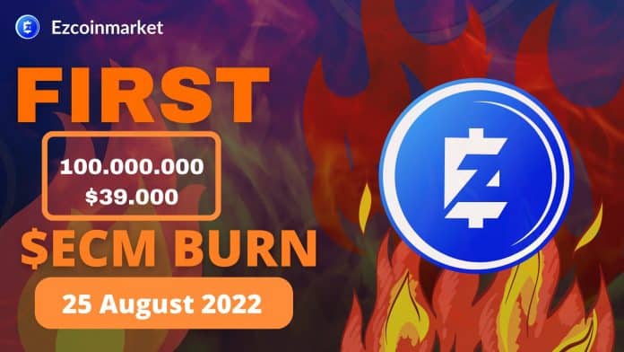 Ez Coinmarket ประกาศ Burn เหรียญ ECM เป็นครั้งแรก