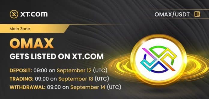 XT.COM ลิสต์เหรียญ OMAX COIN (OMAX) พร้อมคู่เทรด OMAX/USDT