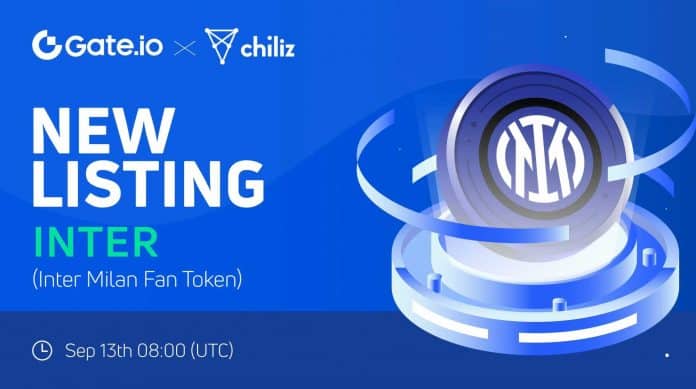 เหรียญ Inter Milan Fan Token (INTER) ประกาศลิสต์ขึ้นกระดานเทรด gate.io ในวันที่ 13 กันยายนนี้