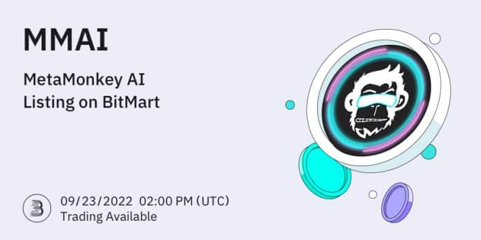 BitMart ลิสต์เหรียญ MetaMonkey AI (MMAI) พร้อมคู่เทรด MMAI/USDT