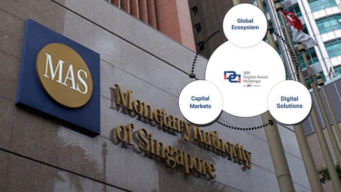 MAS ได้มอบใบอนุญาตให้ SBI Digital Markets ดำเนินกิจกรรมภายใต้การควบคุมบางอย่างในประเทศ