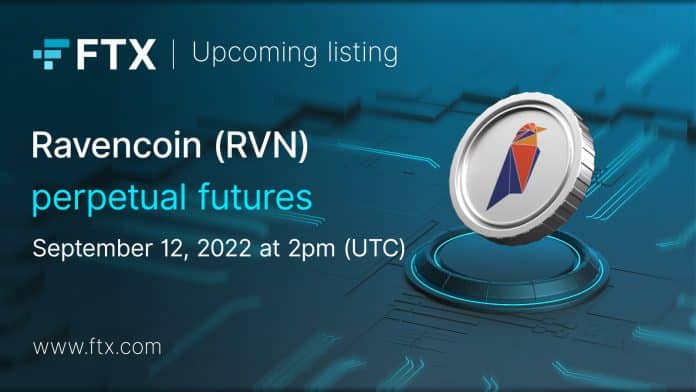 FTX ลิสต์เหรียญ Ravencoin (RVN) รูปแบบ Perpetual Futures