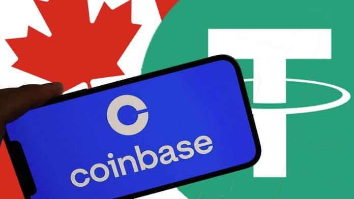 Coinbase ประกาศระงับการซื้อขายเหรียญ USDT ในแคนาดา 