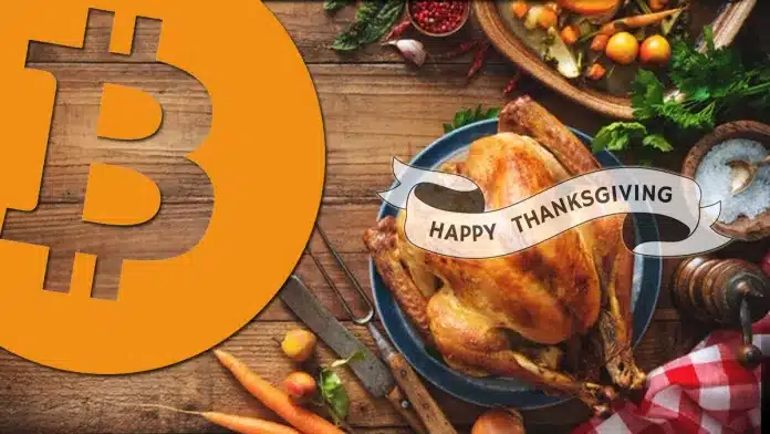 ชุมชนคริปโตเปรียบเทียบ Bitcoin กับไก่งวง และแชร์ราคาในวันขอบคุณพระเจ้า (Thanksgiving) ตั้งแต่ปี 2018