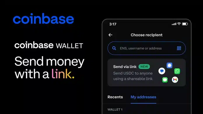 Coinbase เปิดตัวฟีเจอร์ส่งคริปโต ผ่านลิงค์บน WhatsApp, Telegram ง่ายต่อมือใหม่โดยเฉพาะ