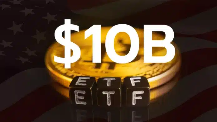กองทุน Bitcoin ETF มีสินทรัพย์ภายใต้การบริหาร (AUM) แตะ $10 พันล้านดอลลาร์แล้ว หลังเปิดตัวเพียงหนึ่งเดือน 